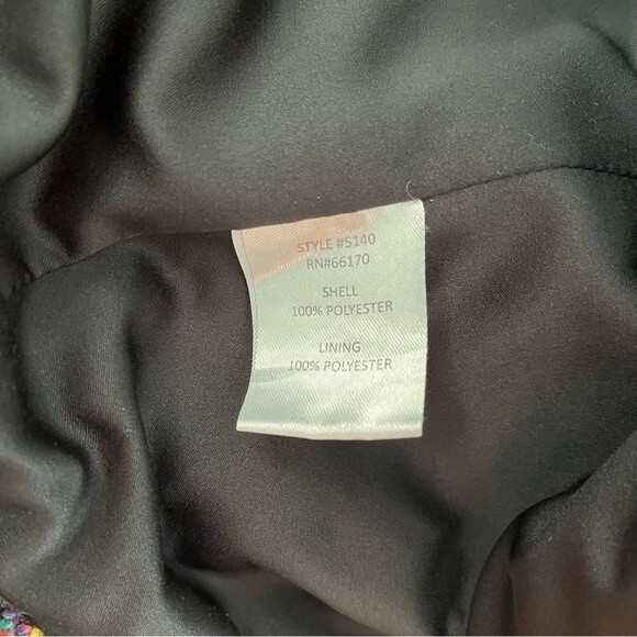 Slate & Willow Size M Shaina Lined Plaid Jacket Fall Colorful Retro Ruffle - Picture 5 of 11